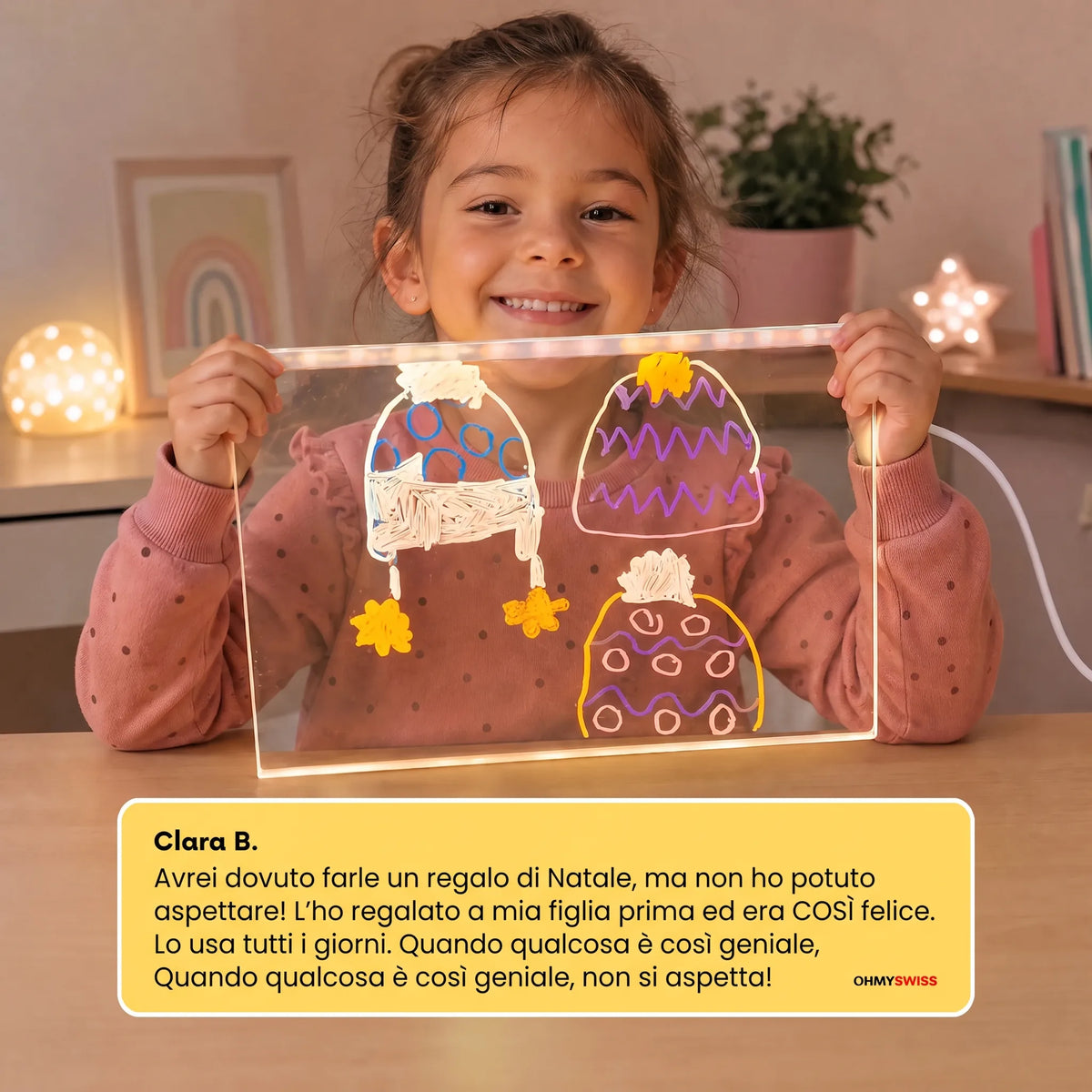 OHMYSWISS Magisches LED-Tablet für Kinder