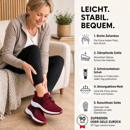 Komfort-Sneaker für geschwollene und breite Füße OHMYSWISS