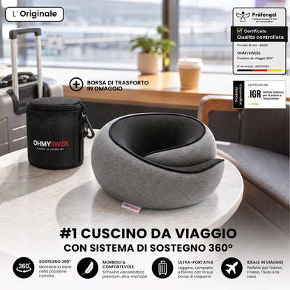 Nappy™ – Das ergonomische Reisekissen von OHMYSWISS