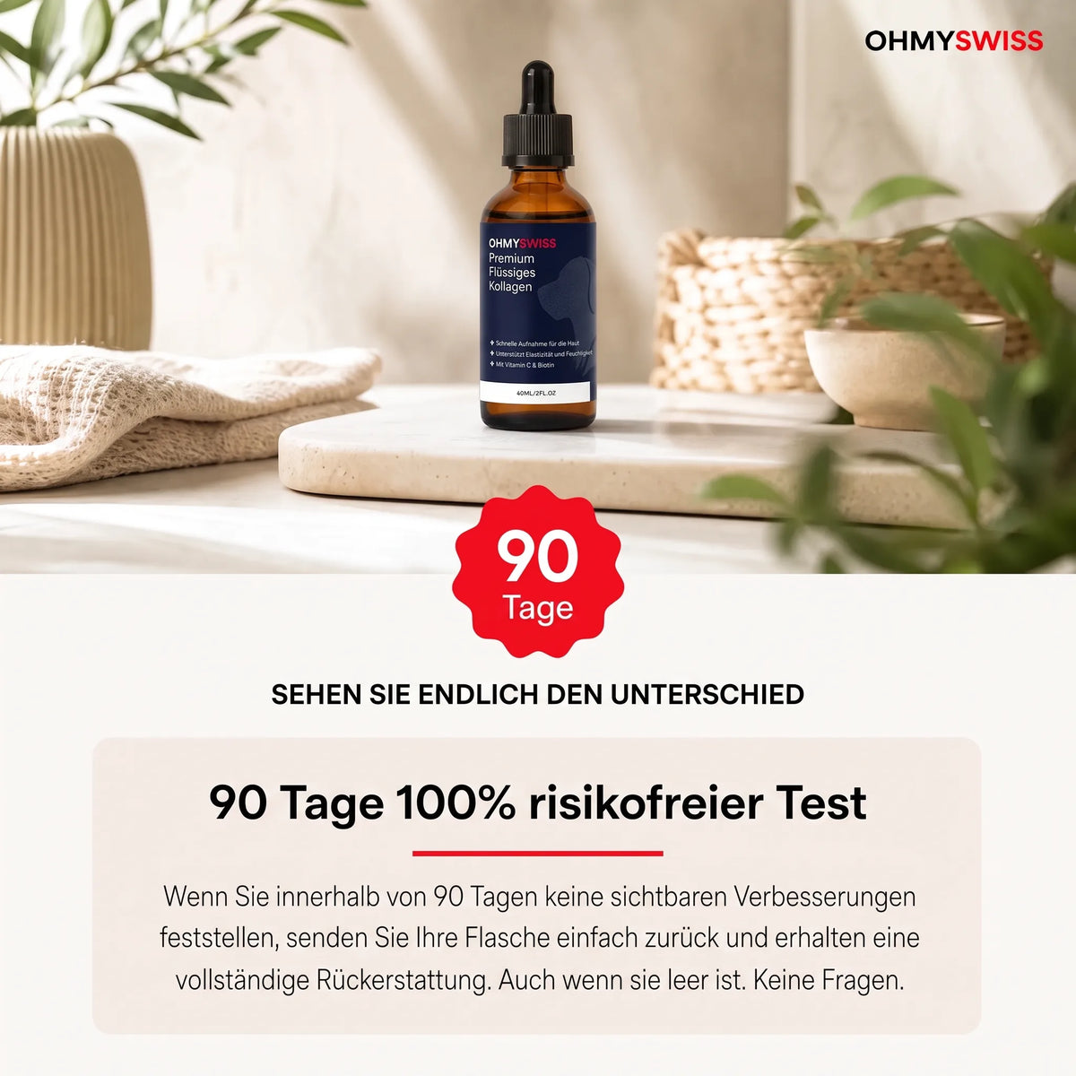 Collagene liquido Premium per cani OHMYSWISS