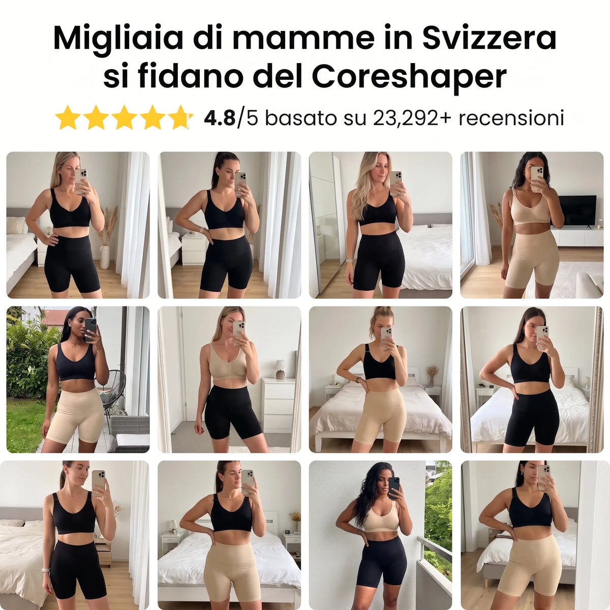 Coreshaper - Shorts Modellanti Anti-Perdite OHMYSWISS