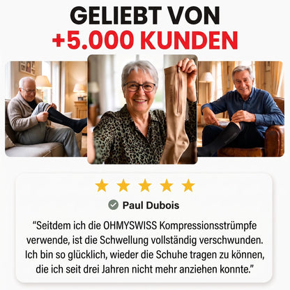 Kompressionsstrümpfe mit Reißverschluss von OHMYSWISS