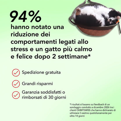 Cuccia Instinct in corda intrecciata per gatti OHMYSWISS