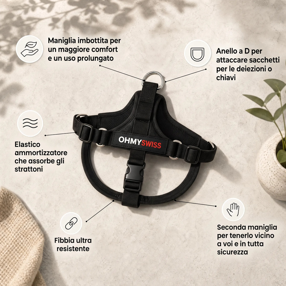 Anti-Zug-Halsband „Comfort+“ von OHMYSWISS
