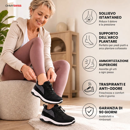 AmpliSoft™ — Sneaker comode per piedi gonfi e larghi OHMYSWISS