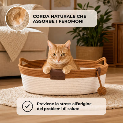 Nidora – Il nido intrecciato a mano che calma il tuo gatto OHMYSWISS