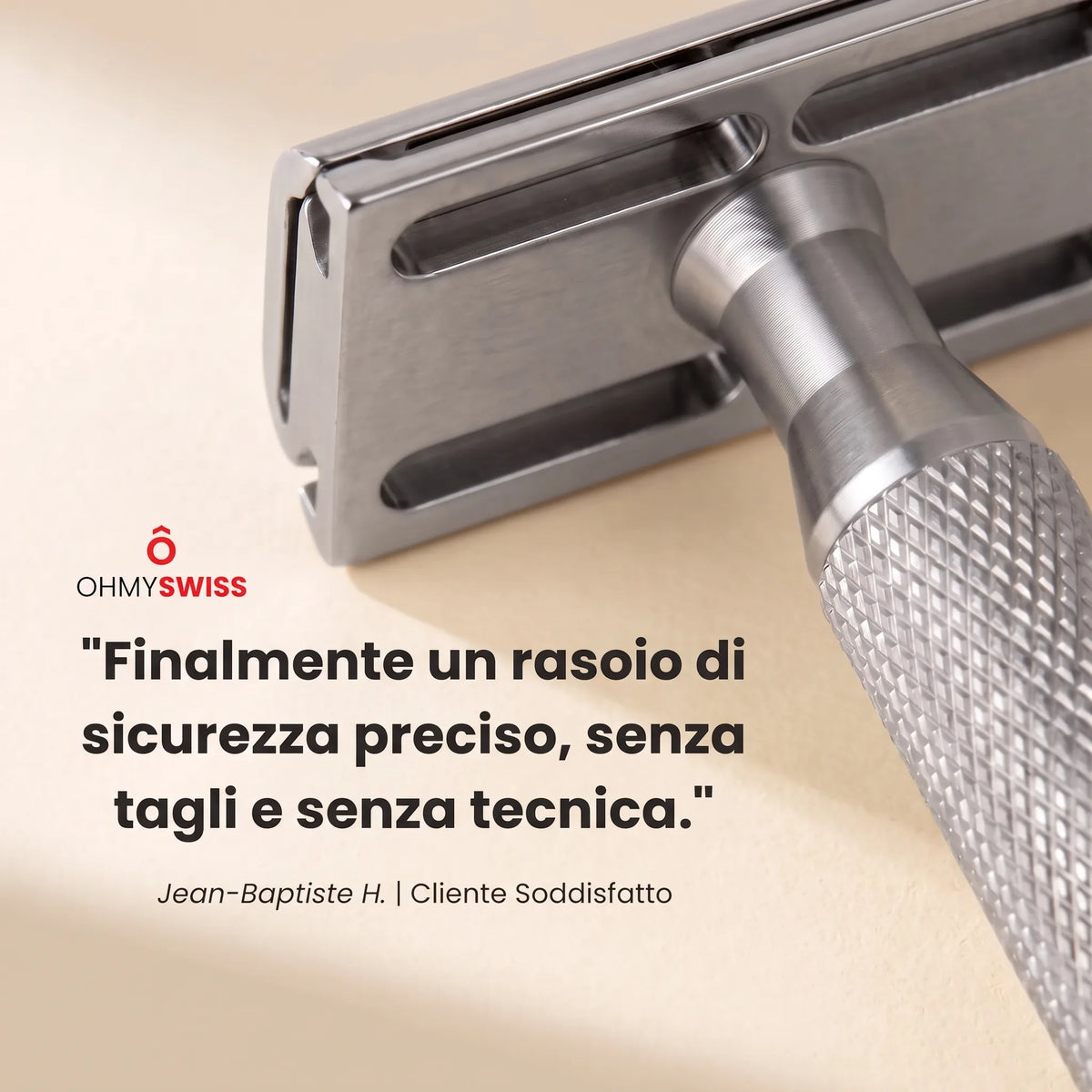 Rasoio di Sicurezza 30° Pelle Sensibile OHMYSWISS