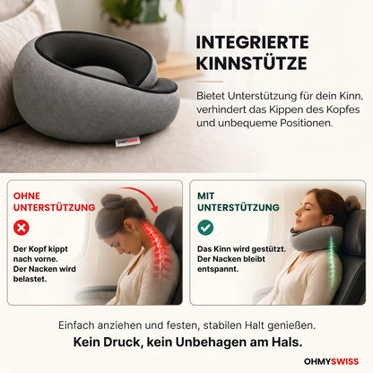 Nappy™ – Das ergonomische Reisekissen von OHMYSWISS