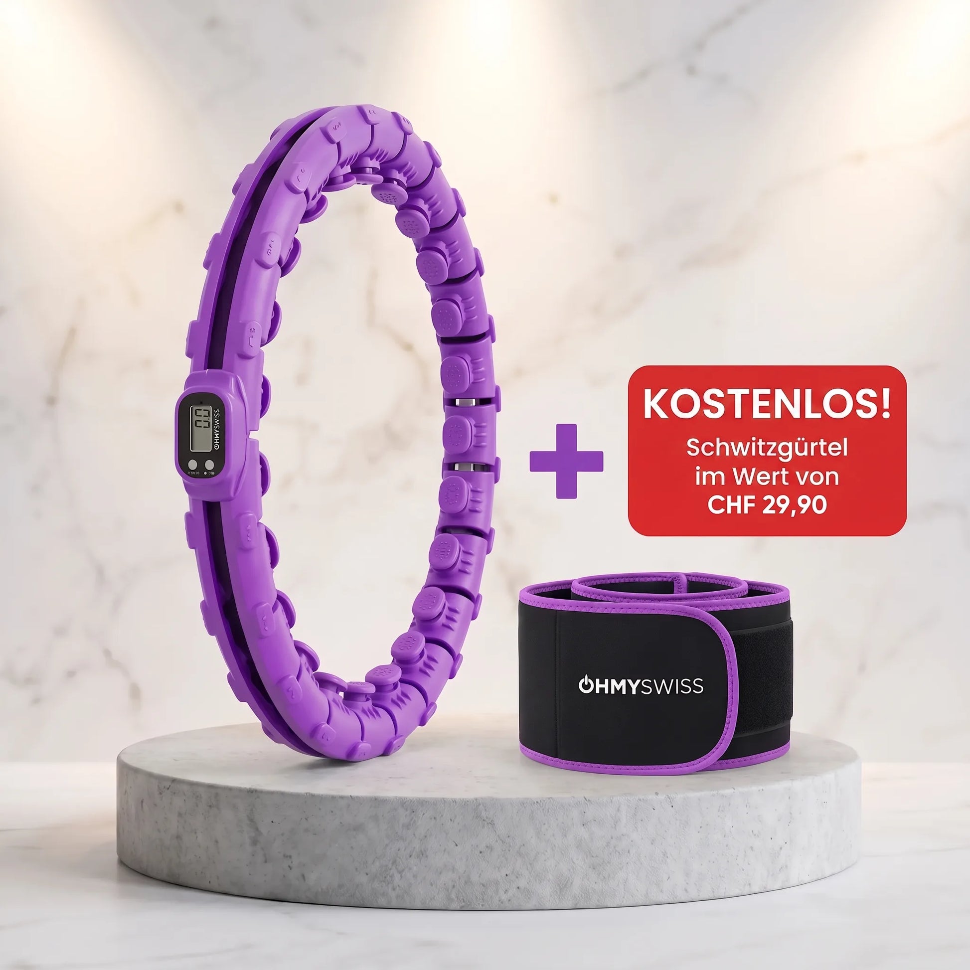 Hula Hoop Intelligent Pro + Schwitzgürtel GRATIS OHMYSWISS
