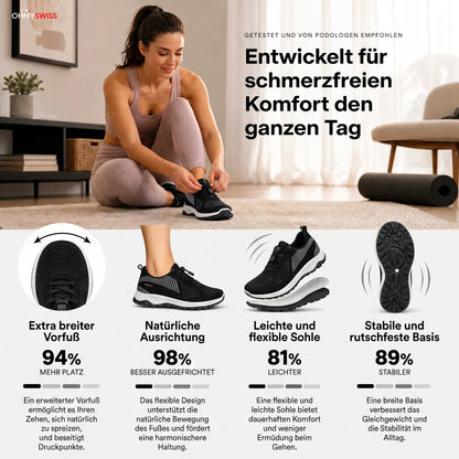 Komfort-Sneaker für geschwollene und breite Füße OHMYSWISS
