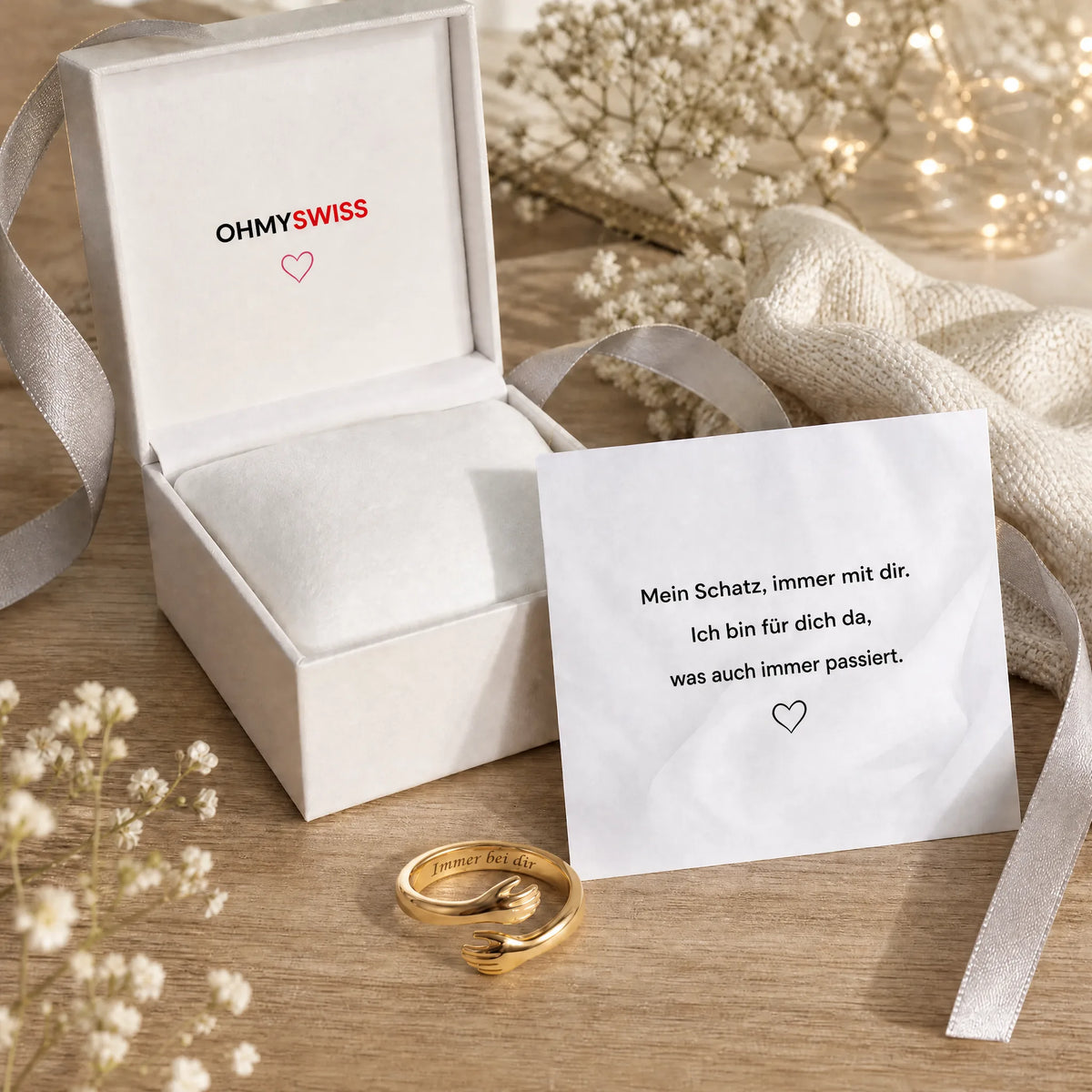 Ring „Umarmung – Immer bei dir“ OHMYSWISS