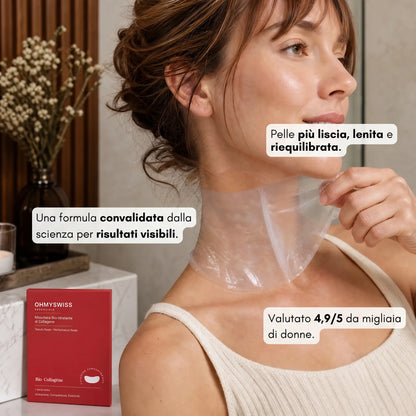 Maschera al Bio-Collagene Collo OHMYSWISS