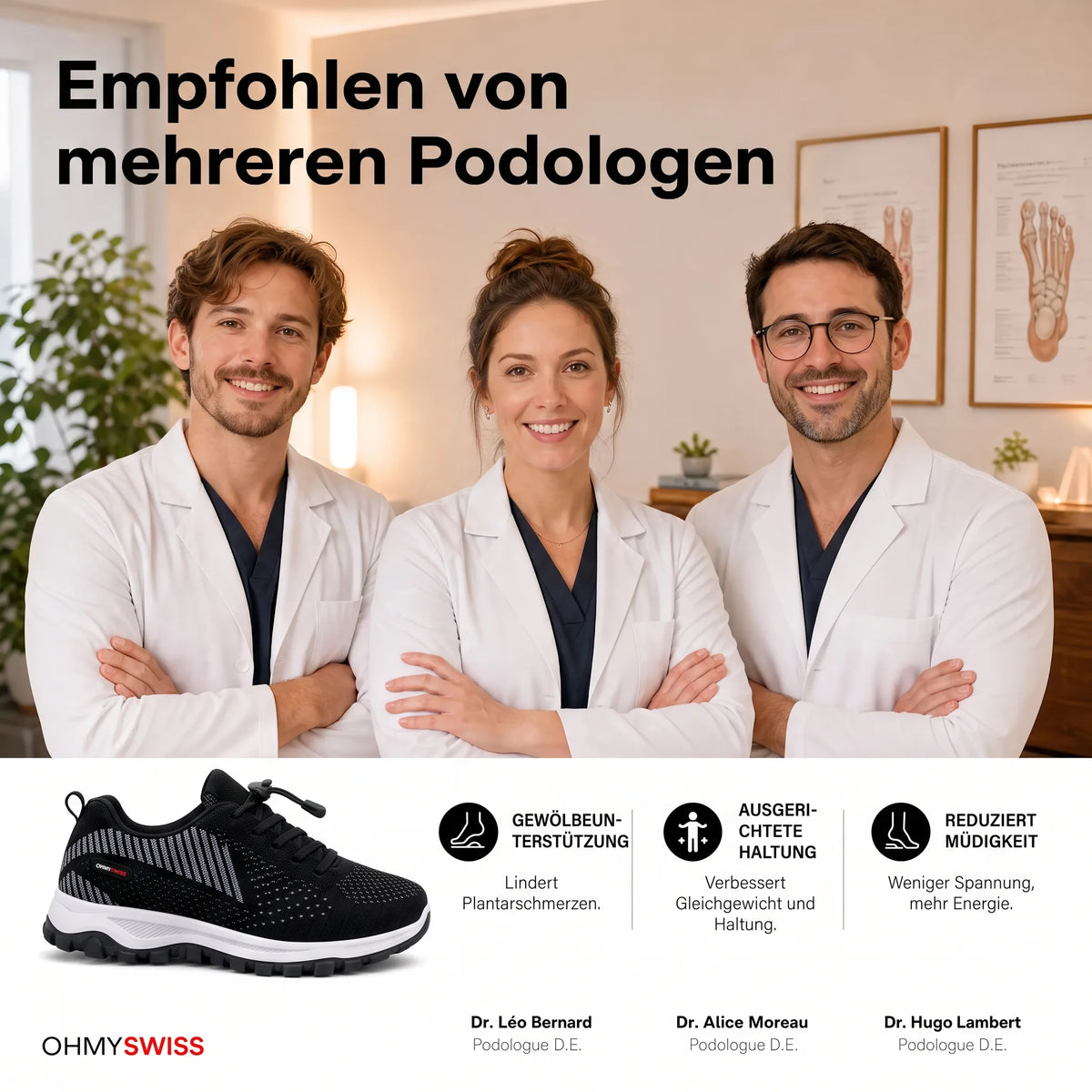 AmpliSoft™ – Komfort-Sneaker für geschwollene und breite Füße OHMYSWISS