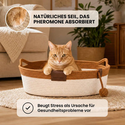 Nidora – Il nido intrecciato a mano che rassicura il vostro gatto OHMYSWISS