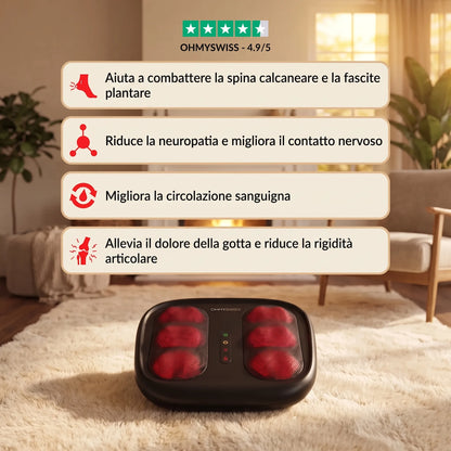 Fodlux Pro – Massaggiatore per Piedi Riscaldante OHMYSWISS
