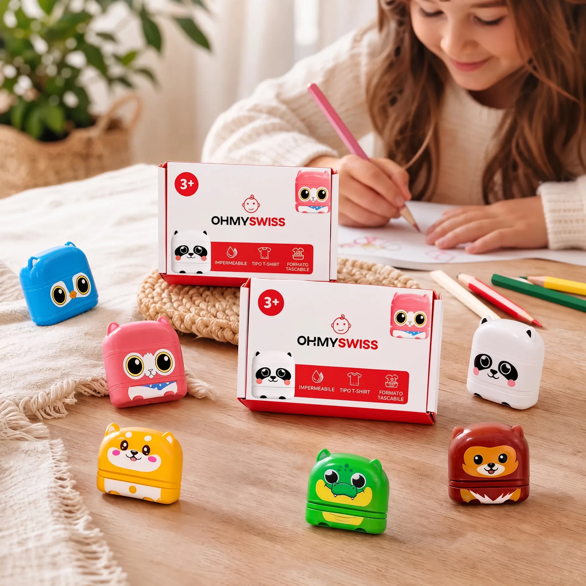KiddoTampon™ — Timbro personalizzato con il nome del bambino OHMYSWISS