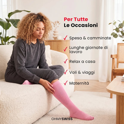 Calze a Compressione Comfort OHMYSWISS
