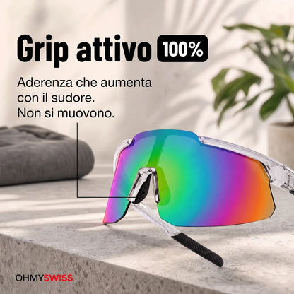 OHMYSWISS PRO Sportbrille mit Antibeschlag-Funktion