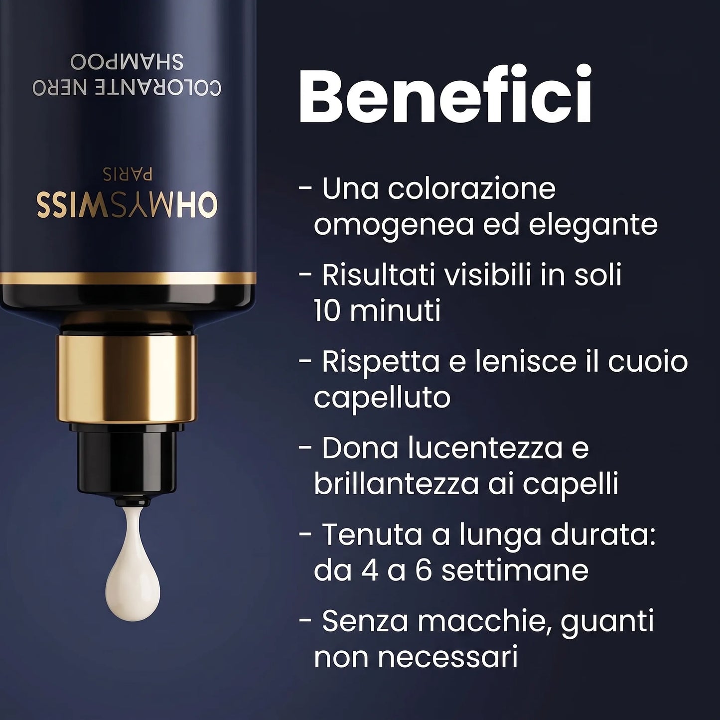 Shampoo colorante istantaneo OHMYSWISS
