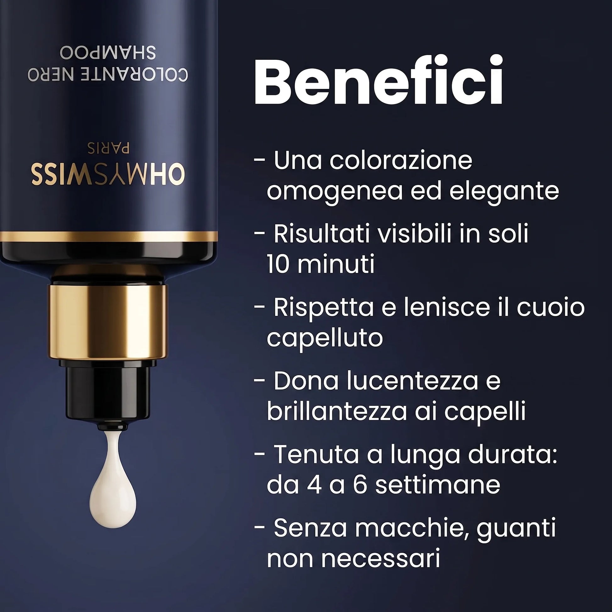 Shampoo colorante istantaneo OHMYSWISS