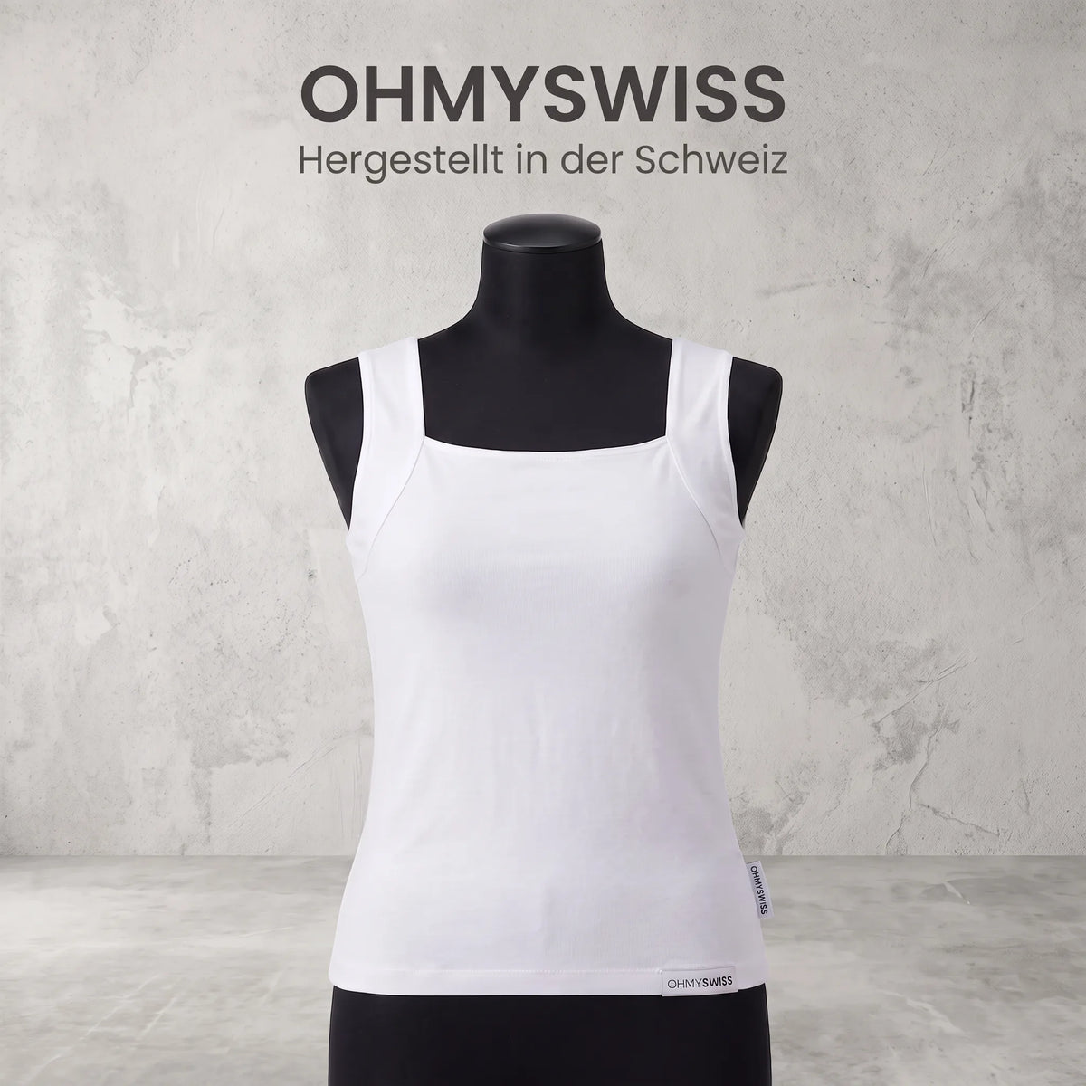 Komfort-Top mit integriertem BH OHMYSWISS