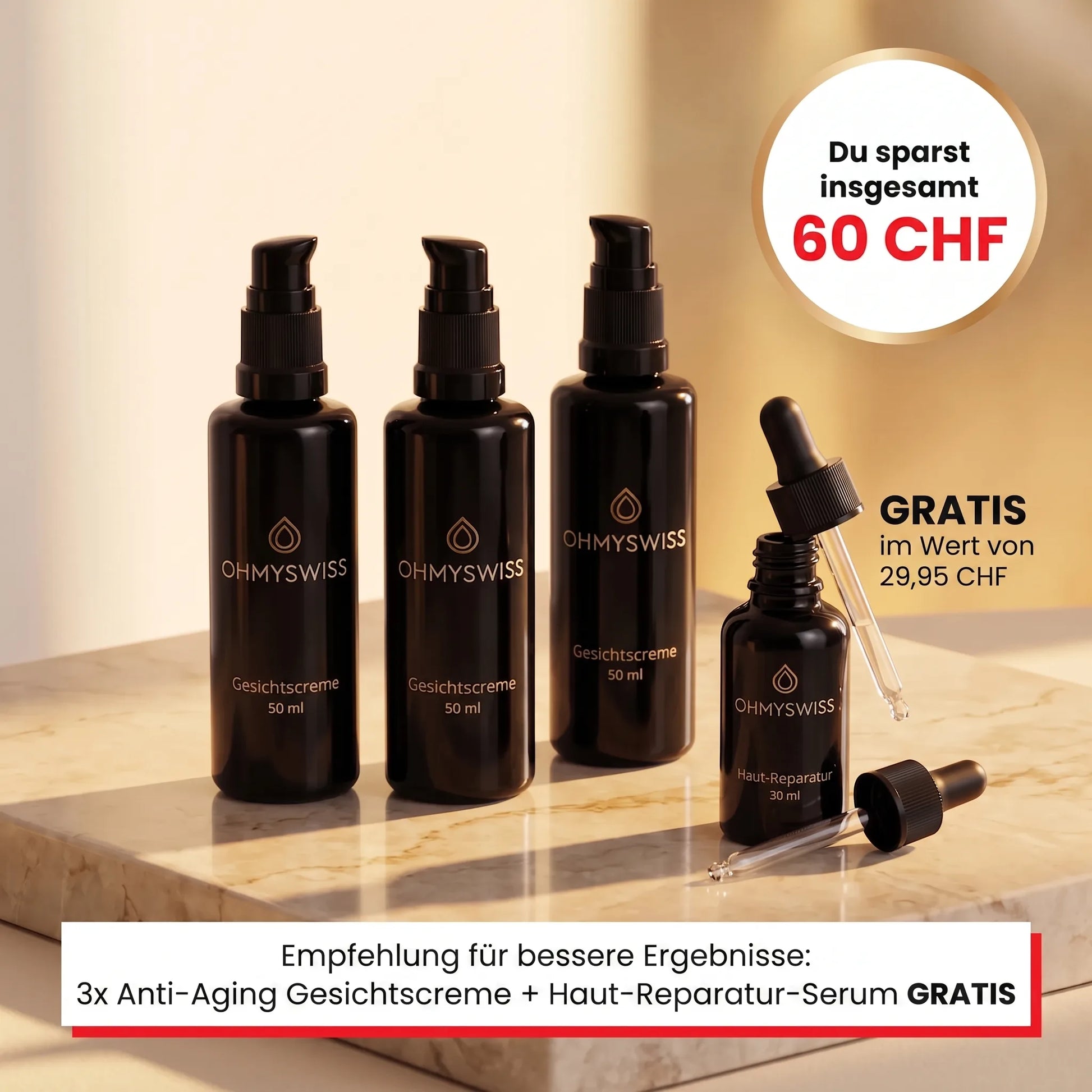 Anti-Aging Gesichtscreme Herren OHMYSWISS
