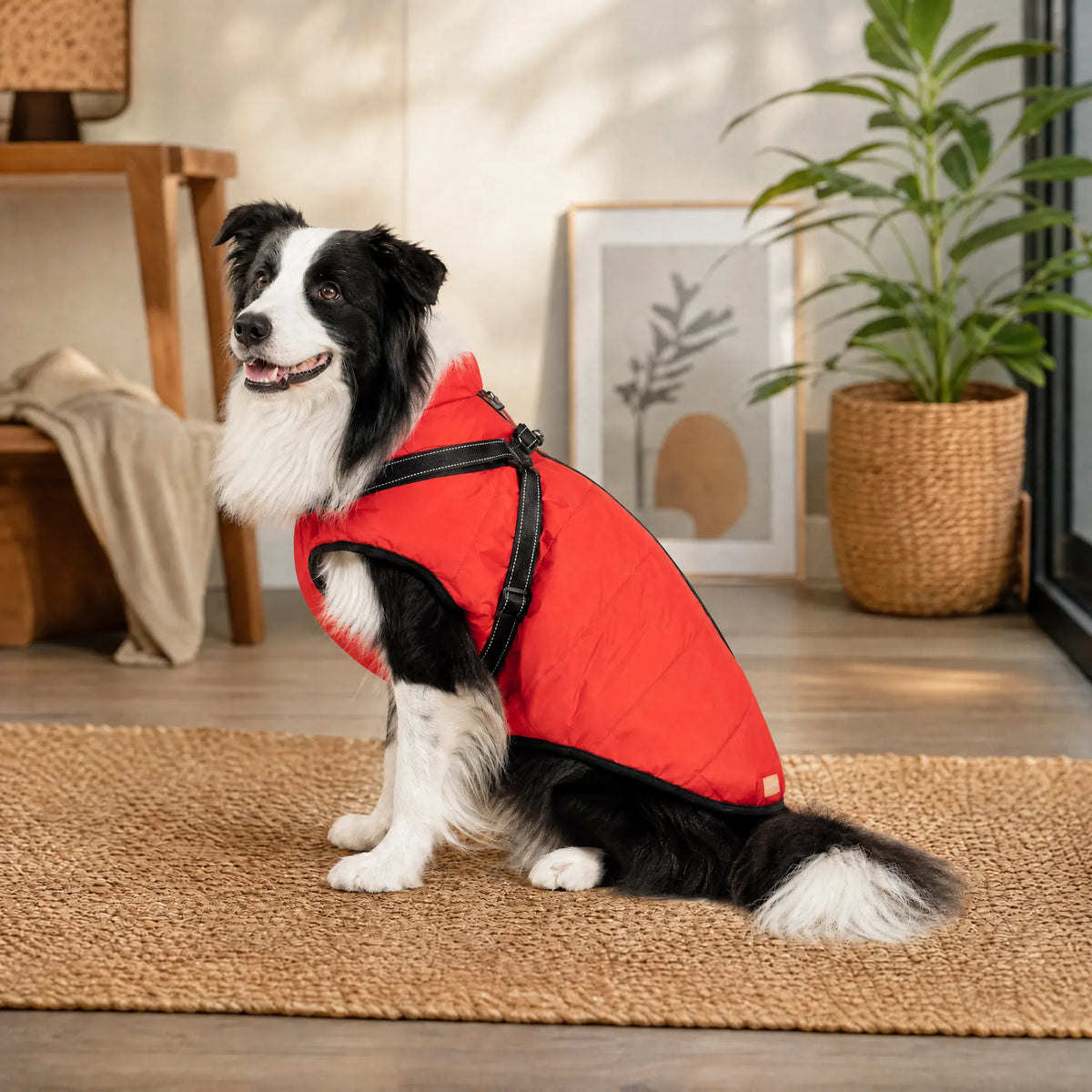 Wasserdichter 3-in-1-Hundemantel mit integriertem Geschirr von OHMYSWISS