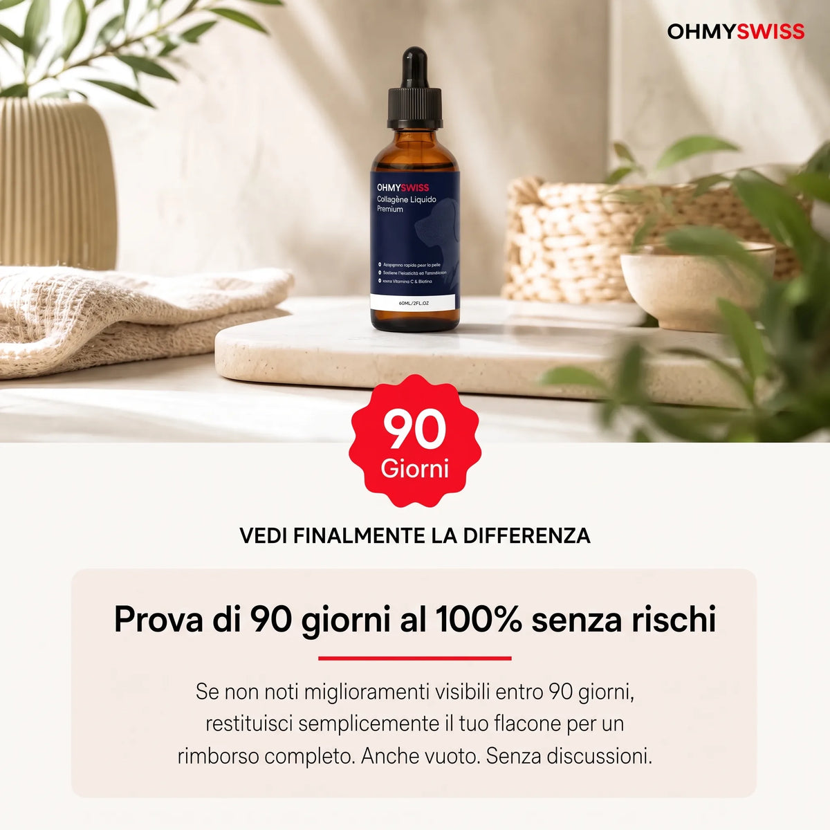 Collagene liquido premium per cani OHMYSWISS