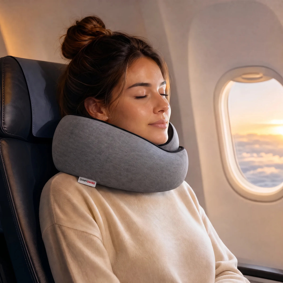 Cuscino da viaggio ergonomico OHMYSWISS