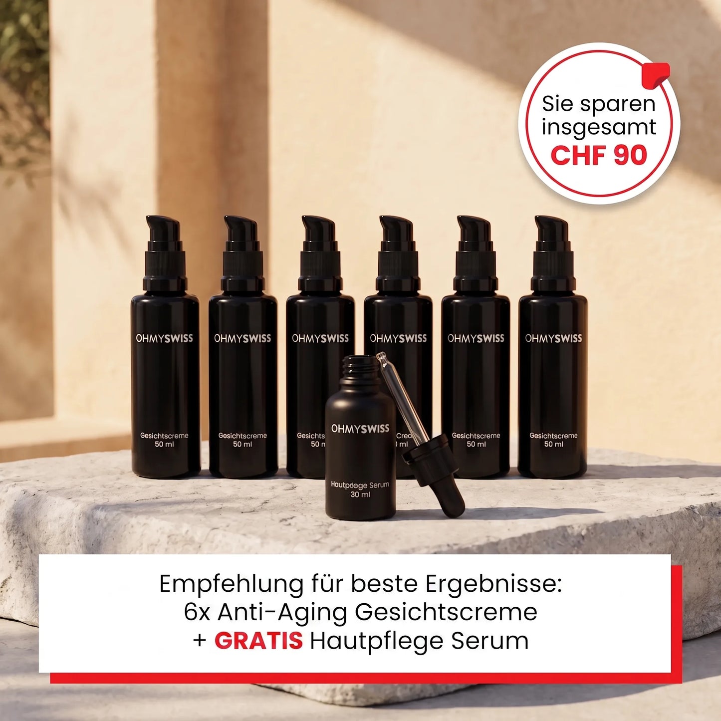 Anti-Aging Gesichtscreme Herren OHMYSWISS