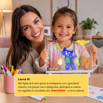 OHMYSWISS Magisches LED-Tablet für Kinder