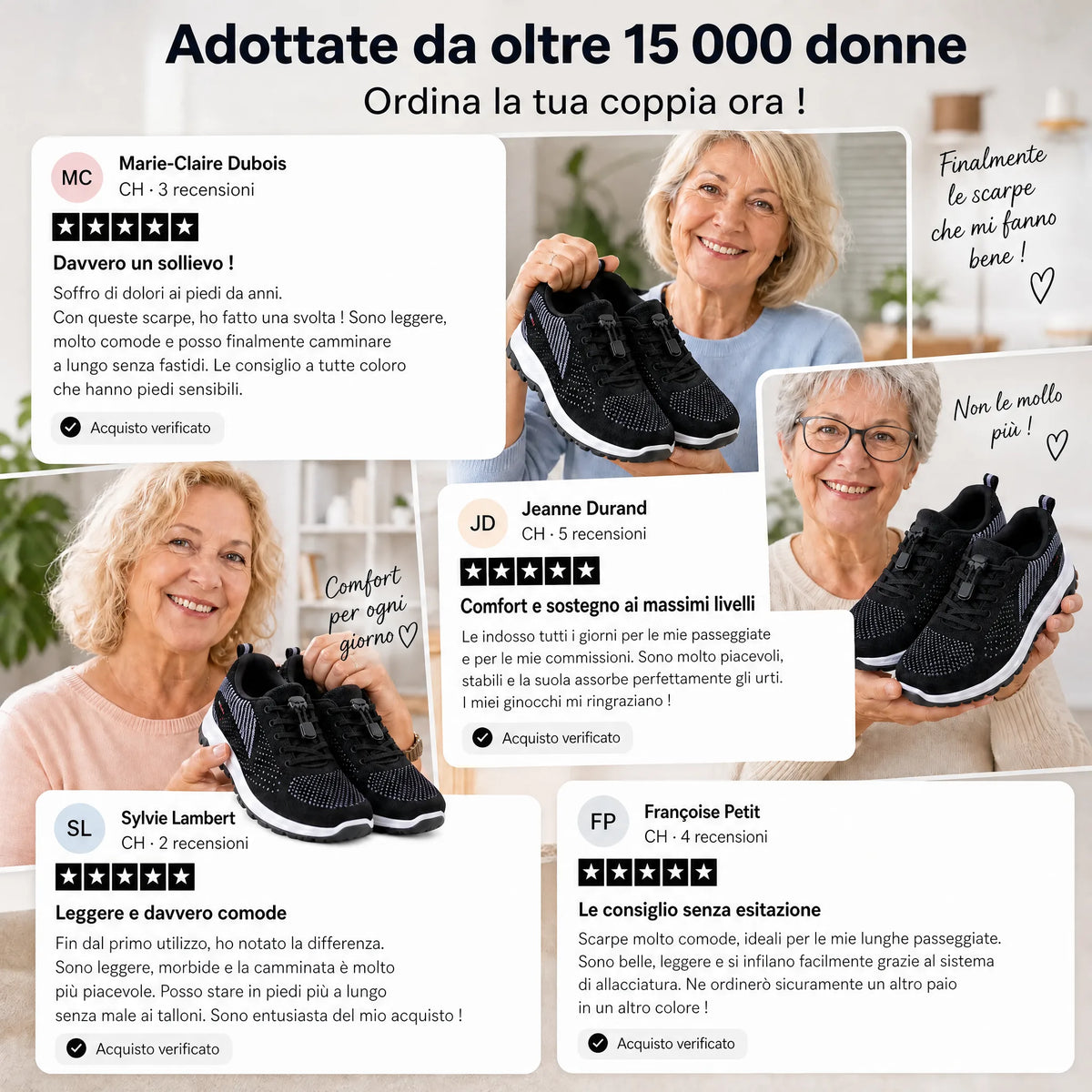 Bequeme Sneaker für geschwollene und breite Füße von OHMYSWISS