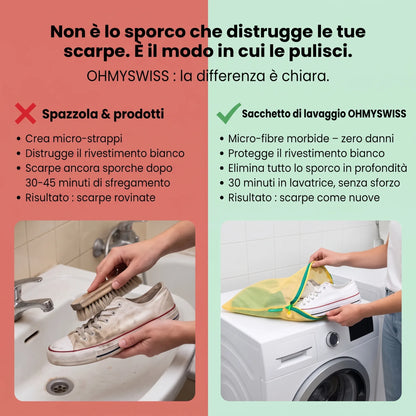 Sacchetto Lavatrice per Scarpe OHMYSWISS