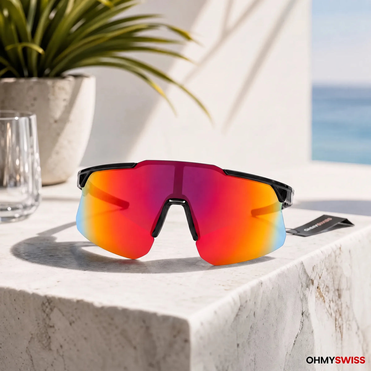 PRO Sport-Sonnenbrille mit Antibeschlagbeschichtung von OHMYSWISS