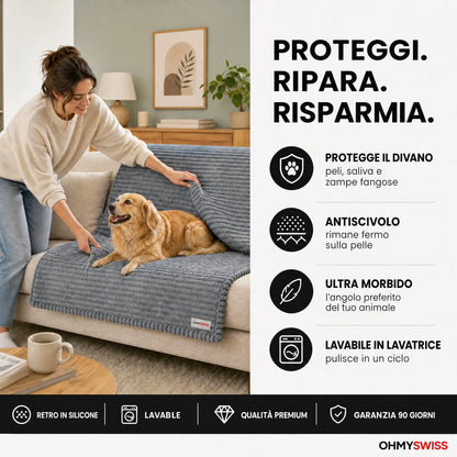 Zweisitzer-Sofa „Plush Anti-Pelo“ von OHMYSWISS