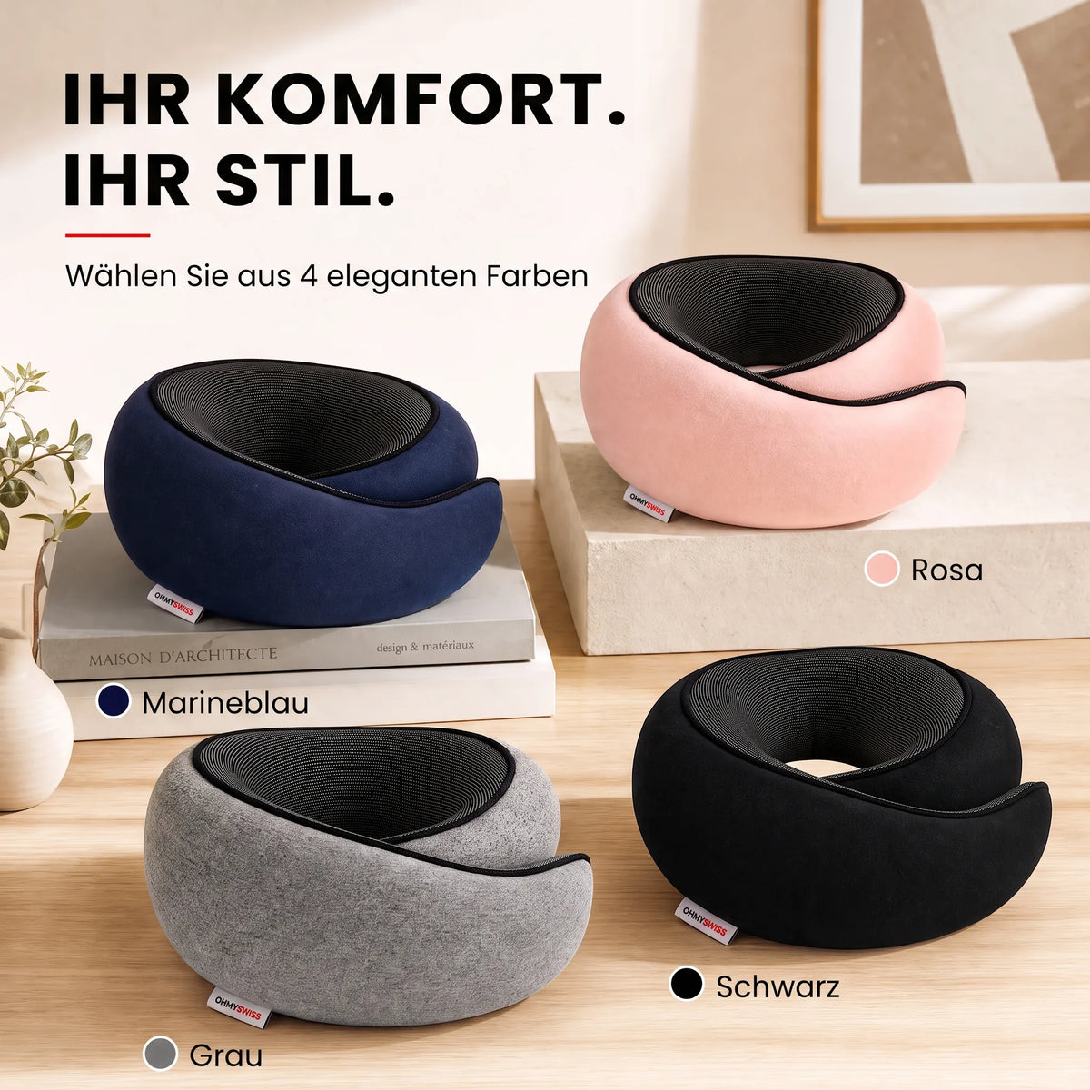 Nappy™ – Das ergonomische Reisekissen von OHMYSWISS