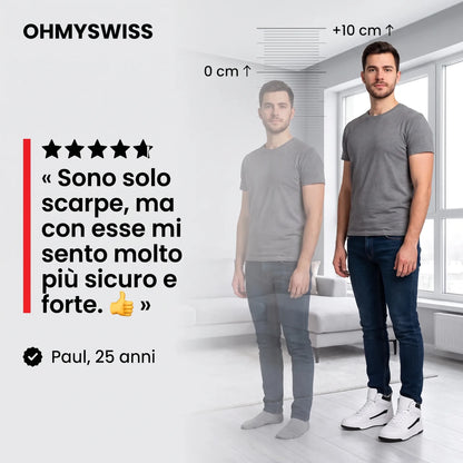Sneakers Limitless con Rialzo Invisibile OHMYSWISS