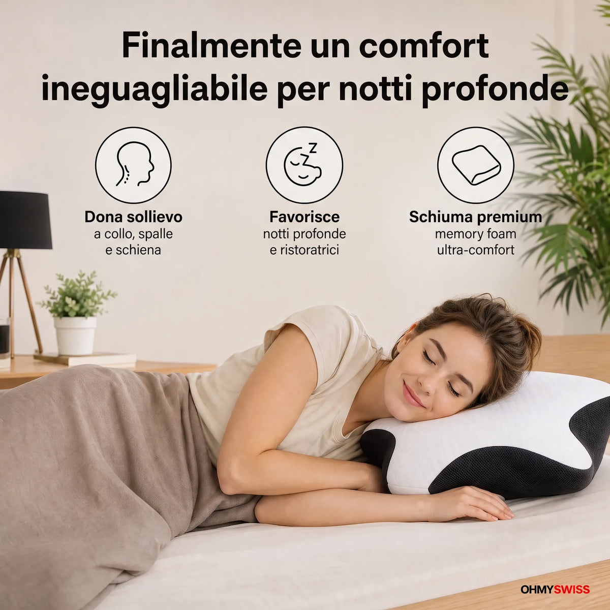 Cuscino ergonomico Somnia OHMYSWISS