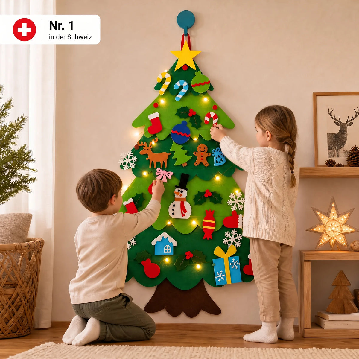 Albero di Natale in feltro Montessori OHMYSWISS