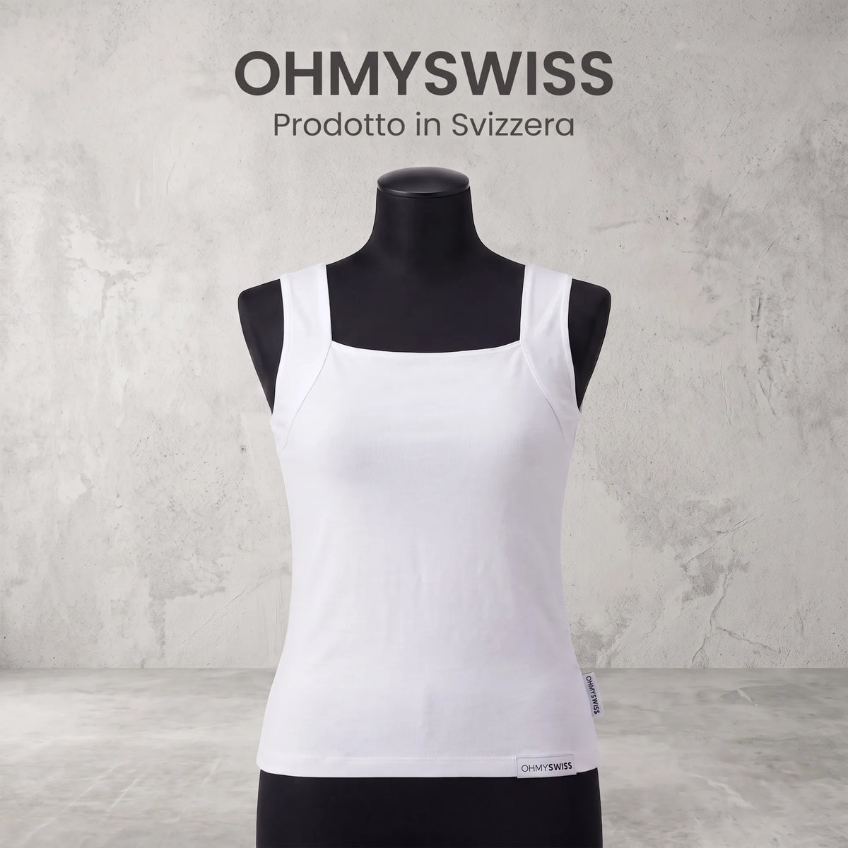 Canotta Comfort con Reggiseno Integrato OHMYSWISS