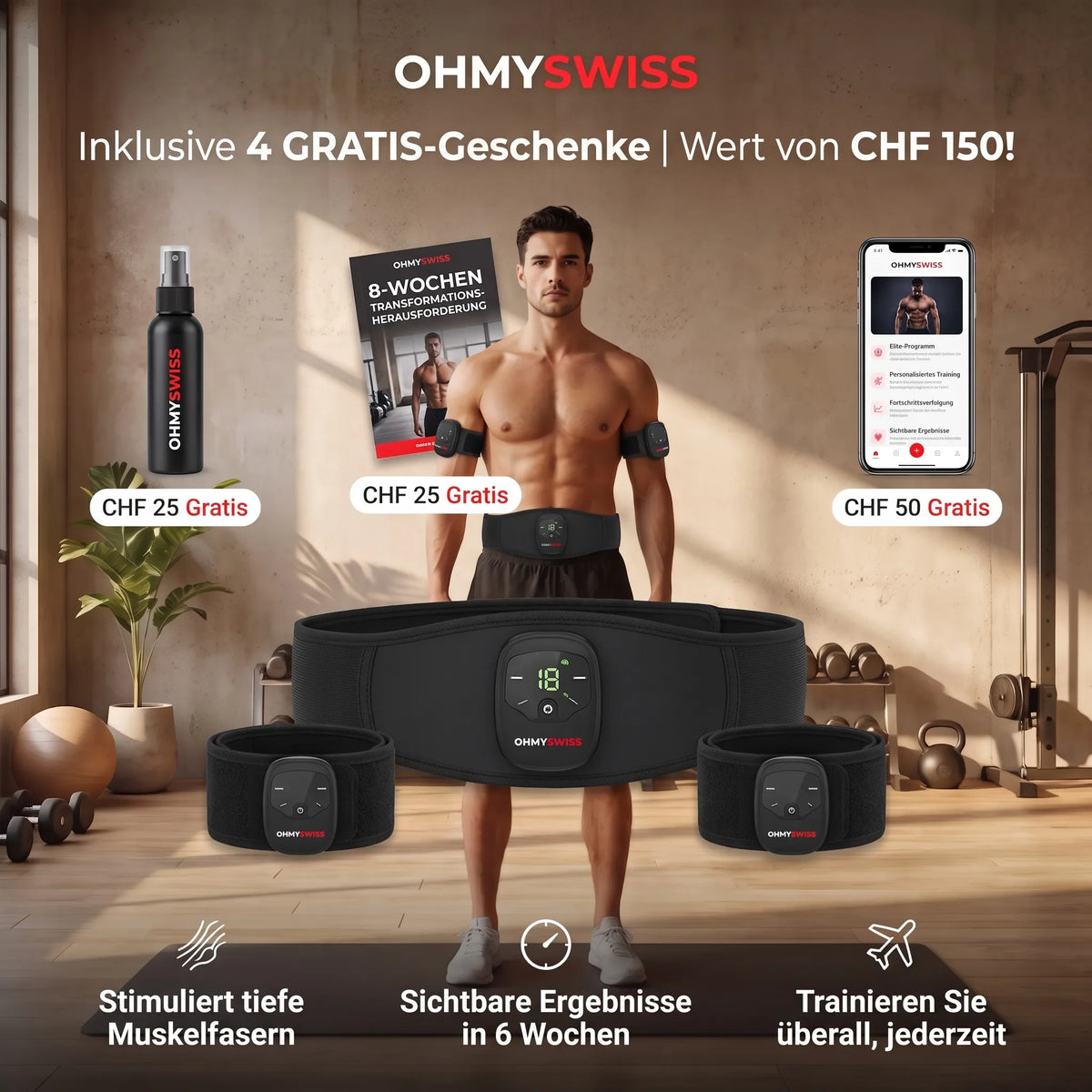 EMS NextGen Muskelstimulator OHMYSWISS