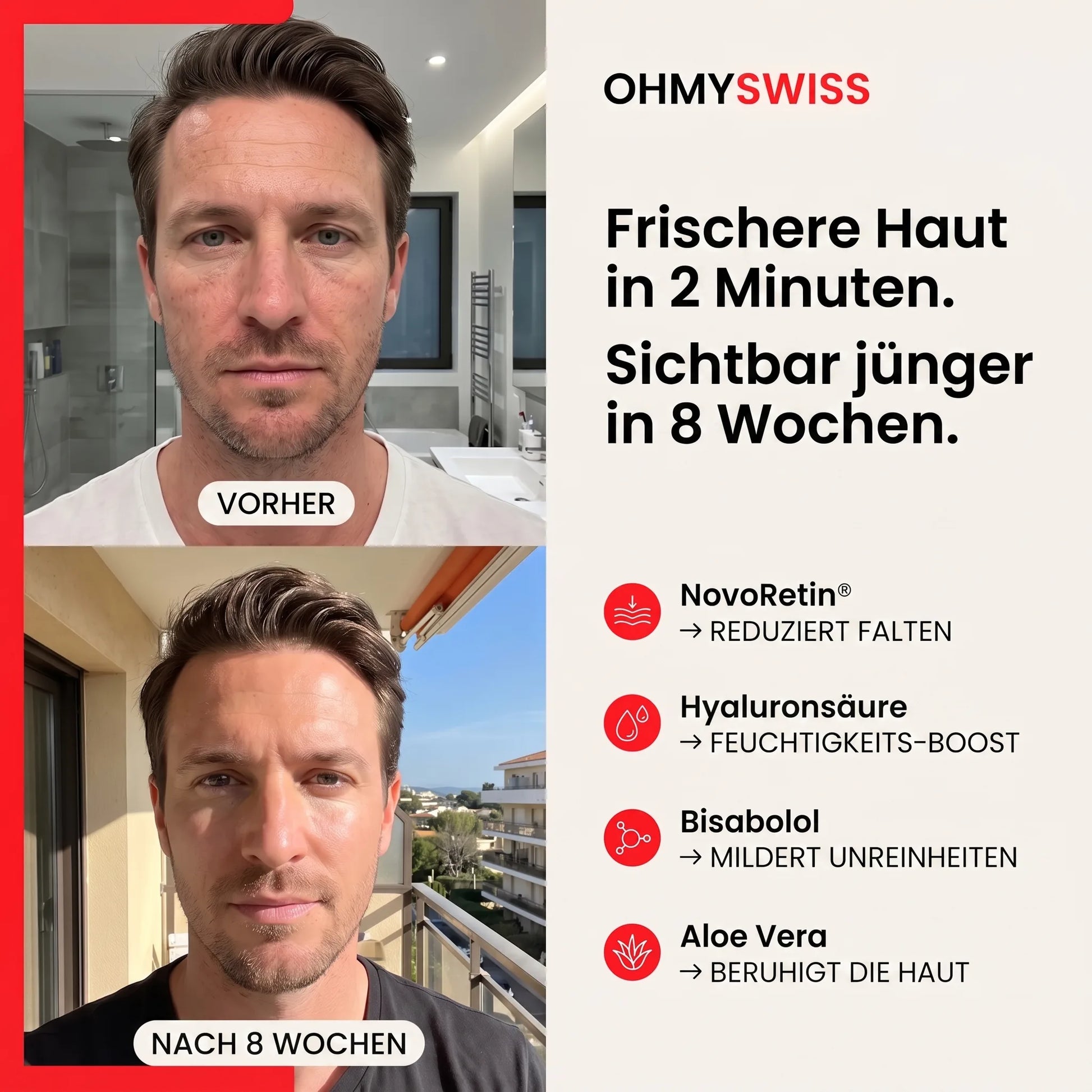 Anti-Aging Gesichtscreme Herren OHMYSWISS