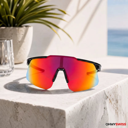 OHMYSWISS PRO Sportbrille mit Antibeschlag-Funktion