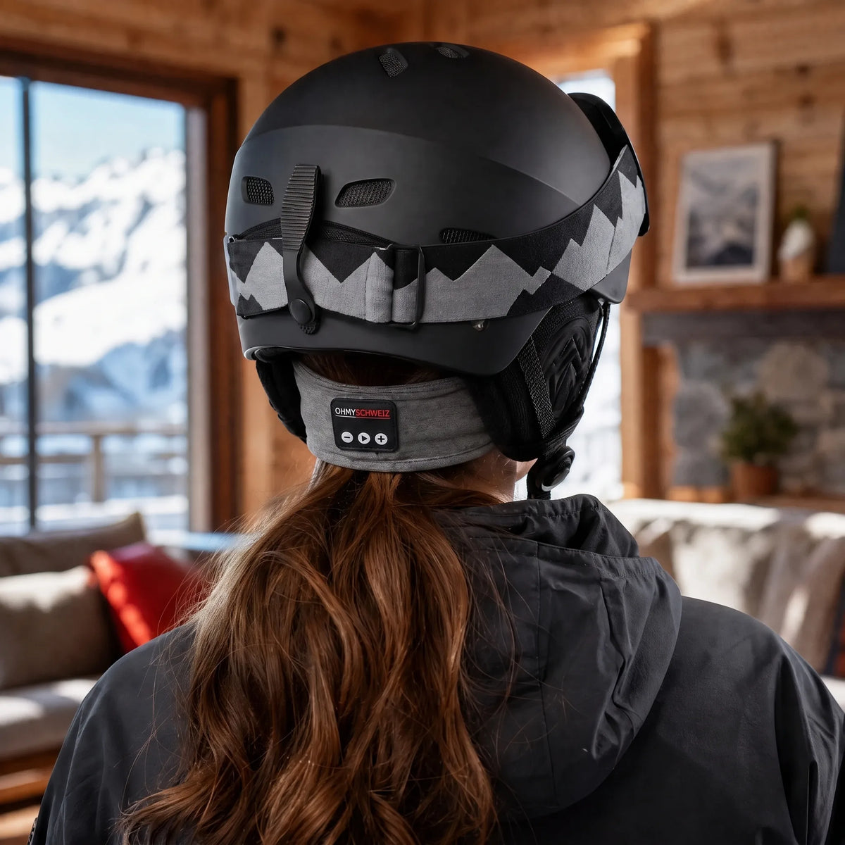 Fascia per la testa da sci con audio Bluetooth OHMYSWISS