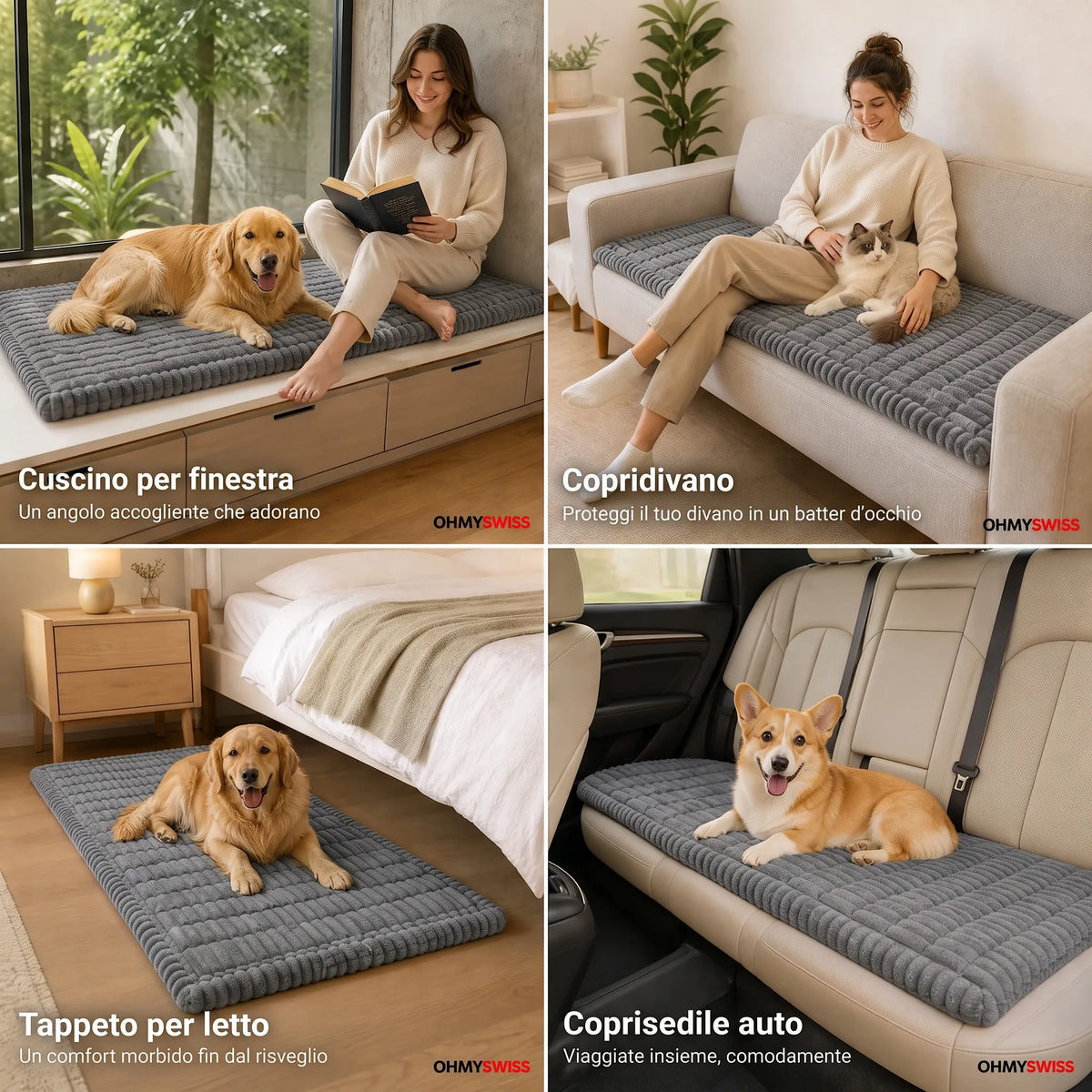 Zweisitzer-Sofa „Plush Anti-Pelo“ von OHMYSWISS