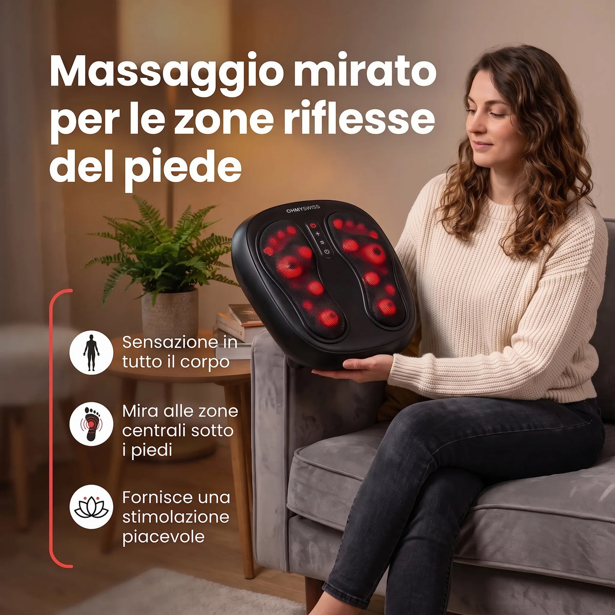 Fodlux Pro – Massaggiatore per Piedi Riscaldante OHMYSWISS
