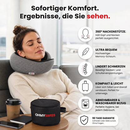 Nappy™ – Das ergonomische Reisekissen von OHMYSWISS