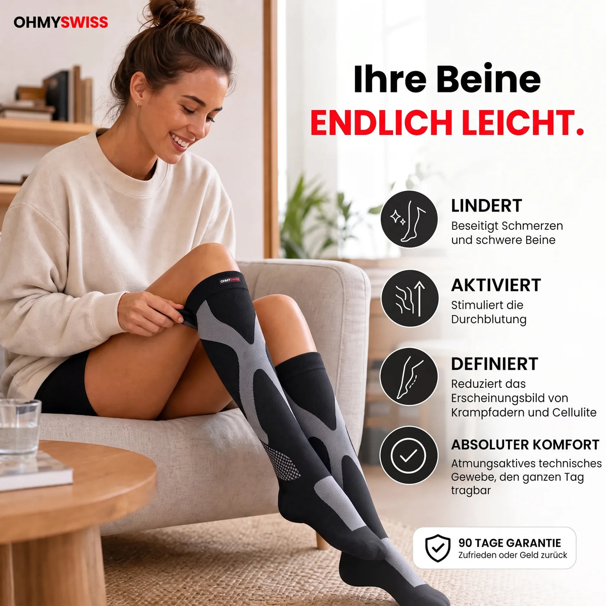 Calze a compressione graduata OHMYSWISS