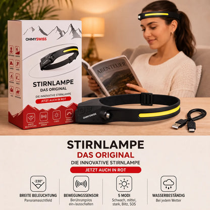 LED-Stirnlampe 230° OHMYSWISS