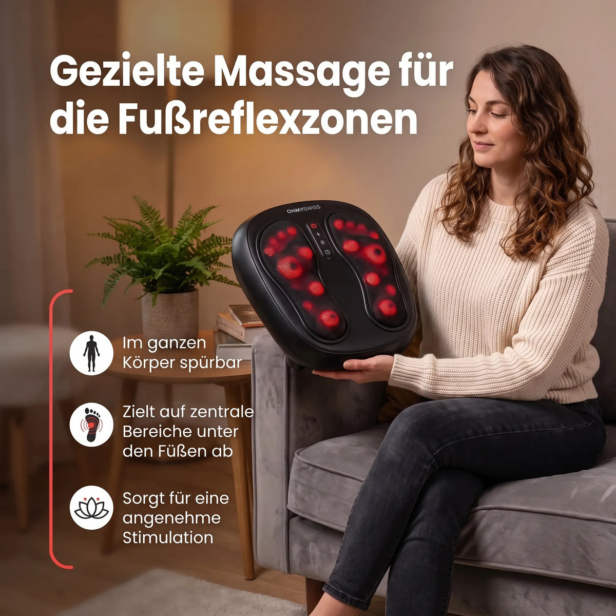 Fodlux Pro – Beheiztes Fußmassagegerät OHMYSWISS